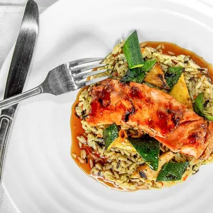 Seared Salmon with Korean BBQ