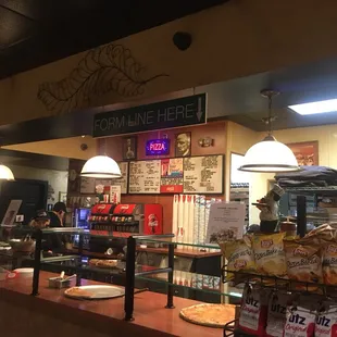 a view of the counter