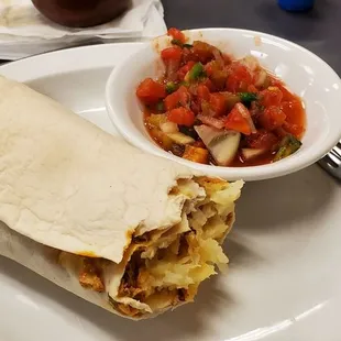 Chorizo and Eggs Burrito