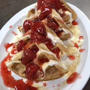Strawberry Cheesecake Waffle