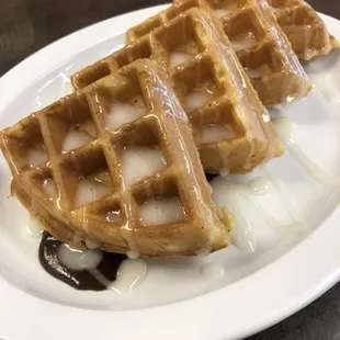 Cinnamon Roll Waffle Special