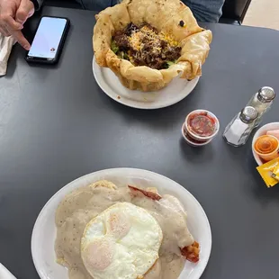 B &amp; G special and taco salad  Time to feast