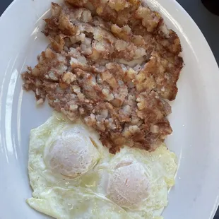 Corned beef hash and eggs