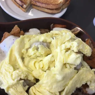 Chicken Fried Steak Skillet w/Sourdough Toast