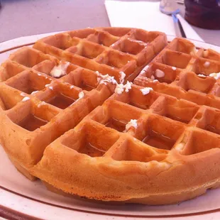 food, waffles