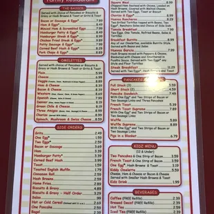 Breakfast Menu