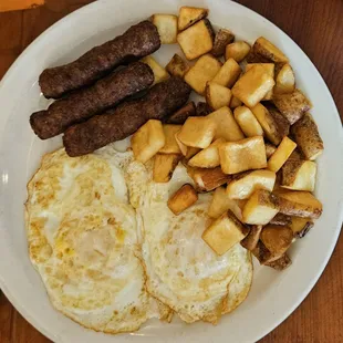 All-American with link sausages