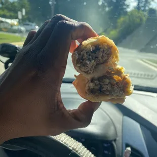 Steak and cheese egg roll
