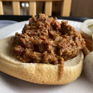 Beef brisket sandwich