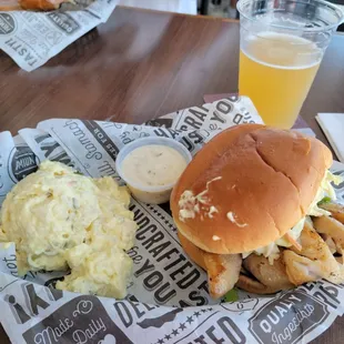 Blackened Grouper Sandwich