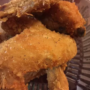 Wings with extra salt &amp; pepper