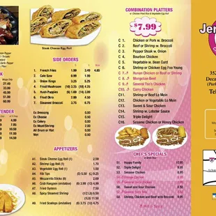 Menu page 1