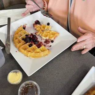 Lemon ricotta waffle that my Mom loves to get here when she visits