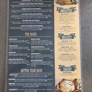 Menu side 1