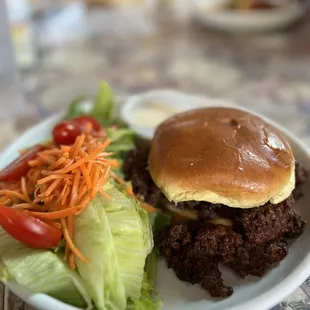 Sloppy joe and side salad