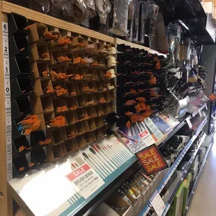 2 rows of brushes and running a sale 7-11-21