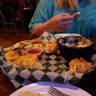 a woman eating a meal