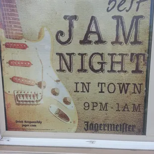 Live Entertainment every night  starting @ 9pm