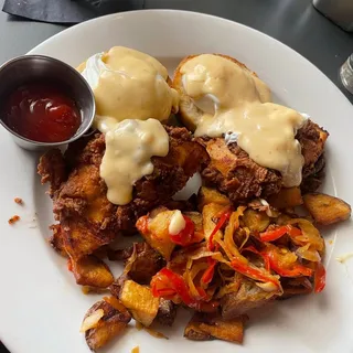 Country Fried Eggs Benny