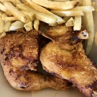 1/2 Fried Chicken and Fries