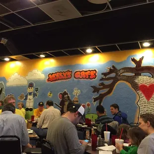 A great mural for a great little breakfast joint!