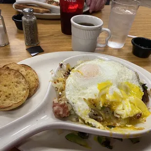 Corned beef hash skillet.