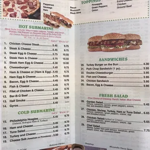 Menu (1/4)