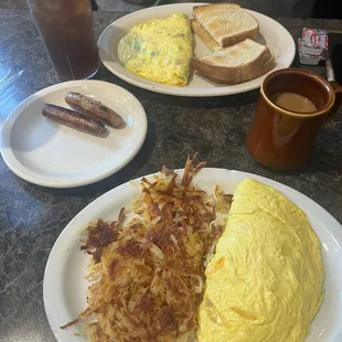 Irish Omelet and Western Omelet