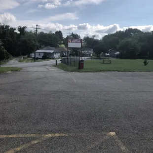 outside