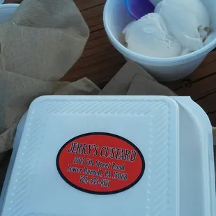 A small cone and kiddie portion.