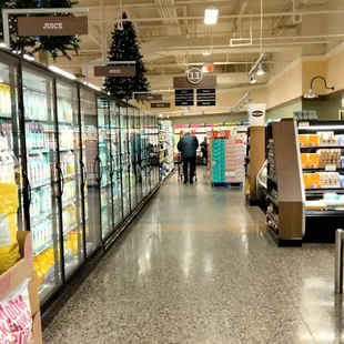 the inside of a grocery store
