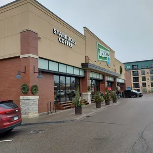 the exterior of the store