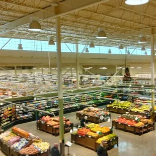 the inside of a grocery store