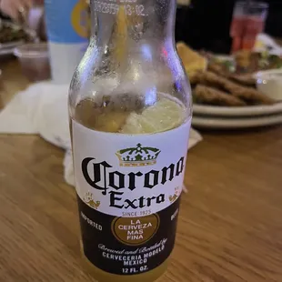 a bottle of corona extra