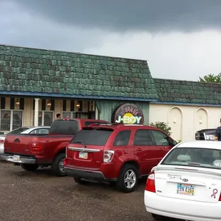 cars parked in front