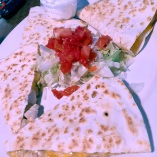 Chicken quesadillas!