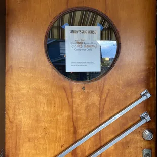 Front Door with Quarantine Rules - One person in, one person out