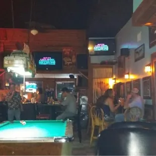 a pool table