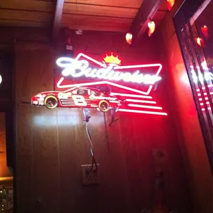 a neon sign
