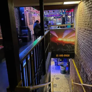 the entrance to the restaurant
