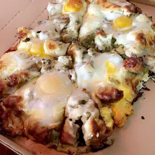 Chile Verde Breakfast Pizza