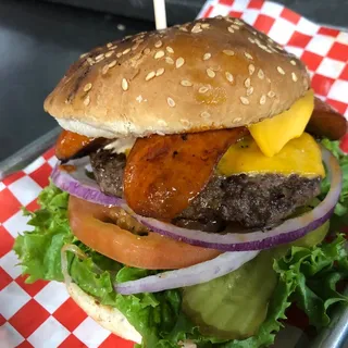 Rajun Cajun Burger (Hot Link)