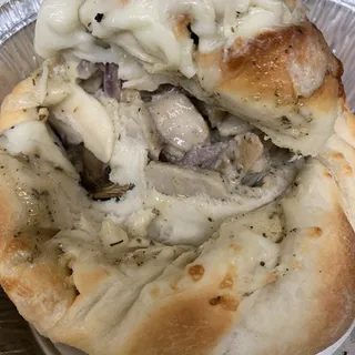Creamy Garlic Calzone