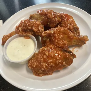 Hot honey garlic wings