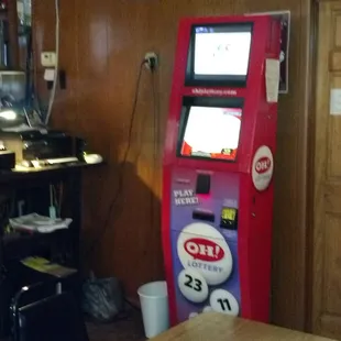 New Smaller Server station along with a moved keno machine