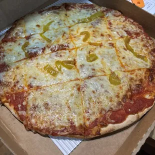 This was supposed to be a Lg Pep/BP. Normal sauce. Not a gallon of sauce. Not cheese on 2/3 of the pizza.