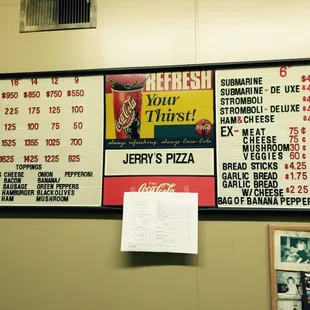 menu and prices