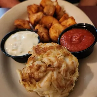 Crab cake and haddock bites