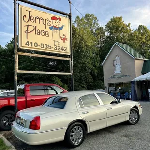 Sign out front