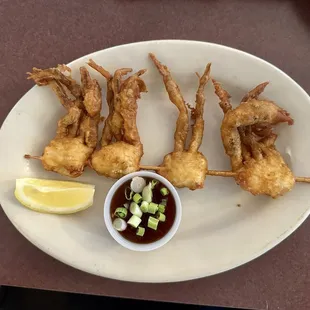 Soft shell crab appetizer. It was the special. You won&apos;t find it on the menu.